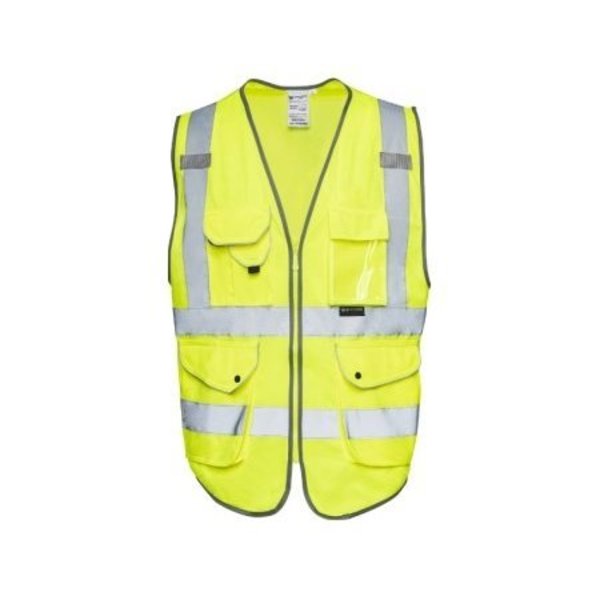 Northmon Safety Hi Vis Safety Vest 9 Pockets - ANSI Class 2 - Yellow - XL NM-SV-100-YW-XL